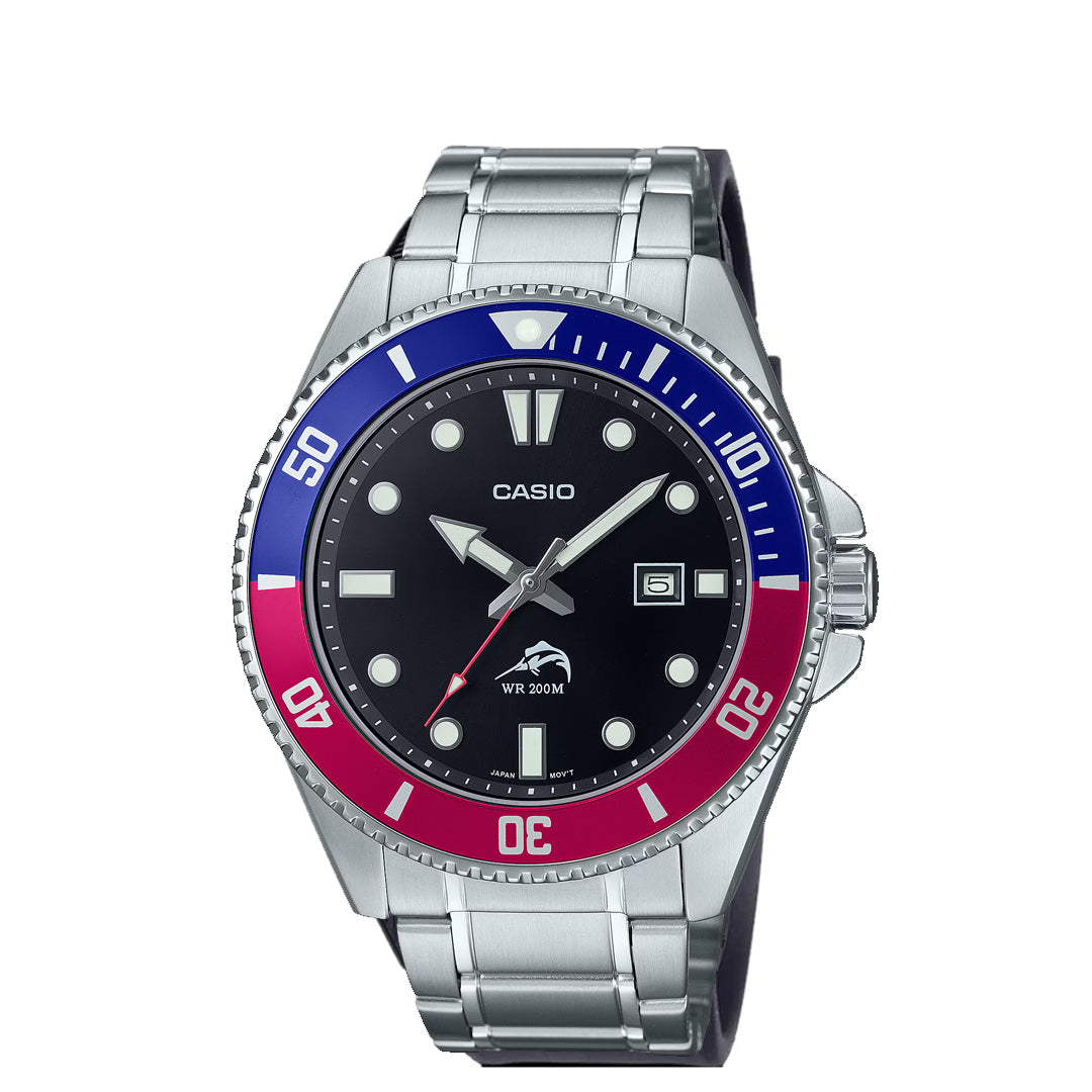 Casio Men's MDV106-1A Analog Dive Watch - Water Resistant, Durable for Swimming, Diving & Outdoor Adventures