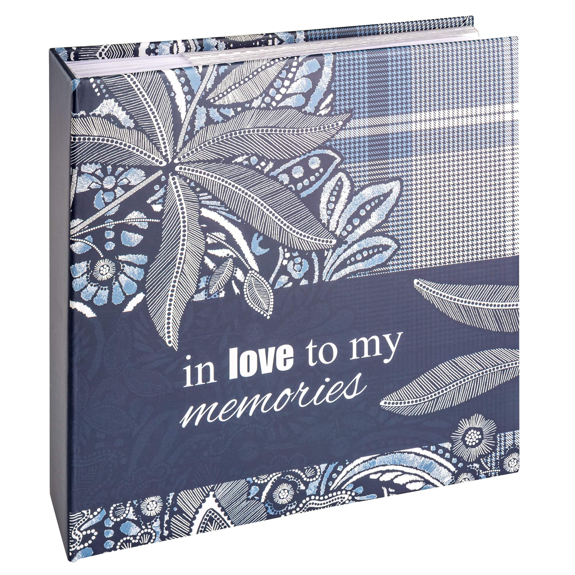 Walther Design 200-Photo Scrapbook Album - 10x15 cm Multi-Colored Memory Book for Wedding, Baby, Travel & Family Photos | Acid-Free Archival Quality