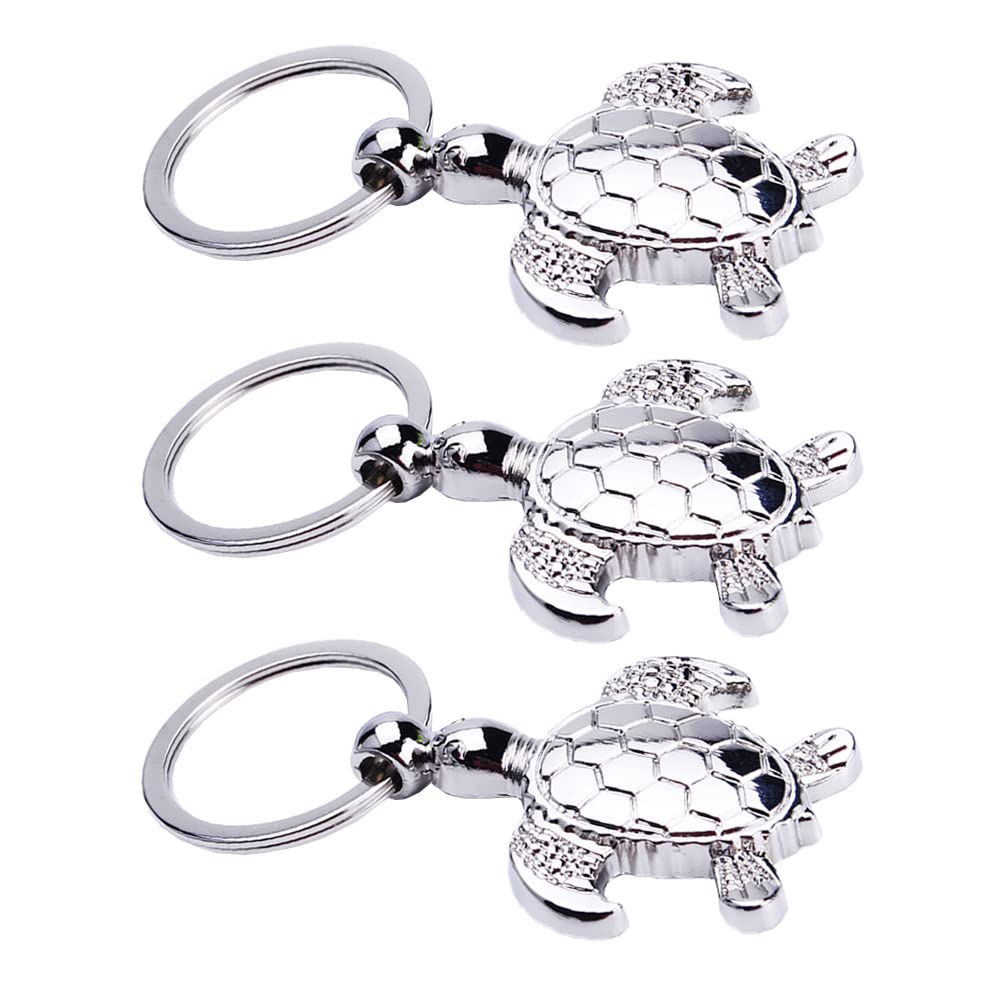 KESYOO 3-Piece Turtle Keychain Set - Cute Animal Key Ring Charms for Car Keys, Purse, Backpack & Wallet Accessories | Durable Iron Key Hanging Pendants for Everyday Use, Gifts & Travel