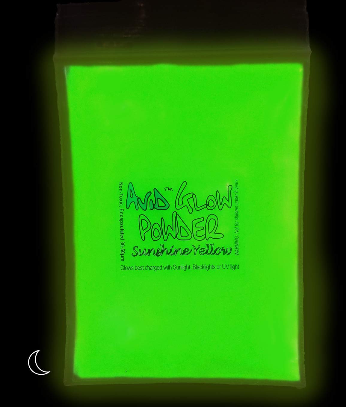 Fluorescent Yellow Glow Powder - 7oz (200g) Glow in The Dark Pigment for Resin, Slime, Nail Polish, Paints & Coatings - Bright Daylight Yellow & Green Glow in Darkness - Perfect for DIY Crafts, Halloween Decor & Nighttime Safety Projects