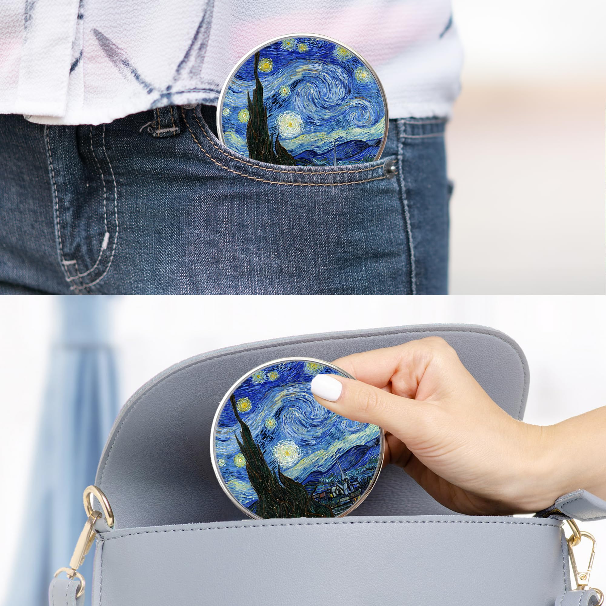 5-in-1 Portable Contact Lens Travel Kit with Mirror & Tools for Daily Use & Outdoor Travel