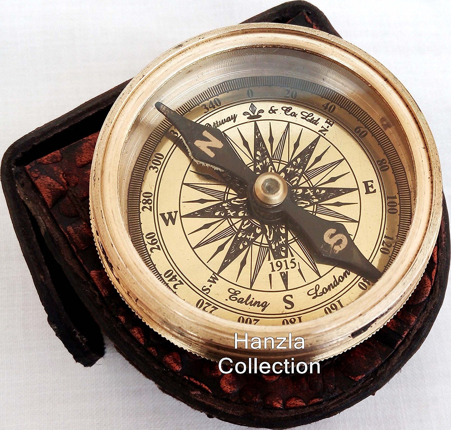 Vintage Brass Compass with Nautical Calendar - Inspired by Robert Frost Poem - Perfect for Hiking, Sailing & Outdoor Adventures