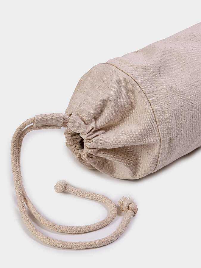 GOTS Certified Organic Cotton Yoga Mat Bag for Women & Men - Eco-Friendly Yoga Mat Carrier for Studio, Travel & Home Practice - Perfect for Yoga, Pilates & Meditation Accessories