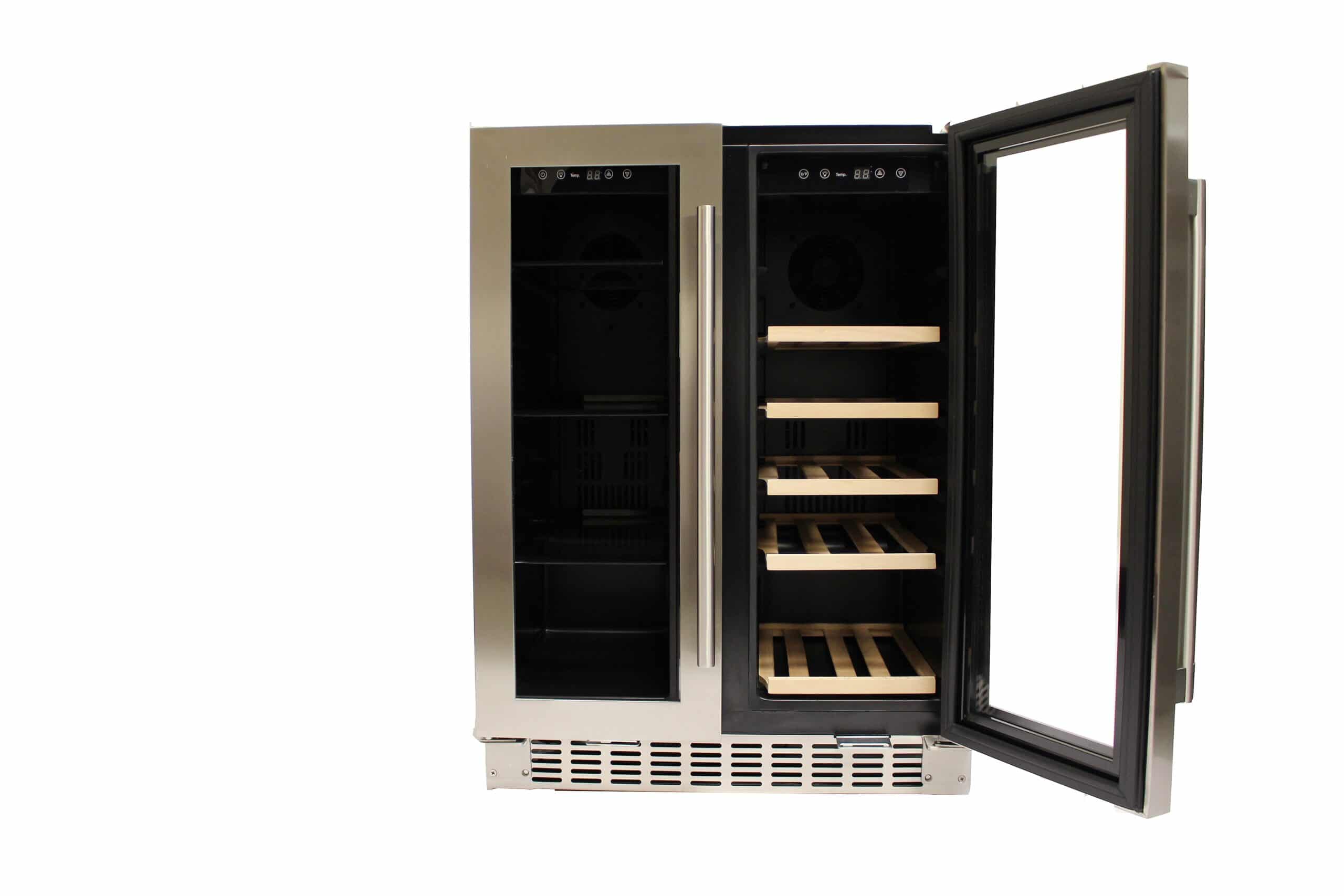 Azure Home Products A124DZS Dual Zone Beverage & Wine Cooler - Perfect for Home Bars, Restaurants, and Wine Cellars