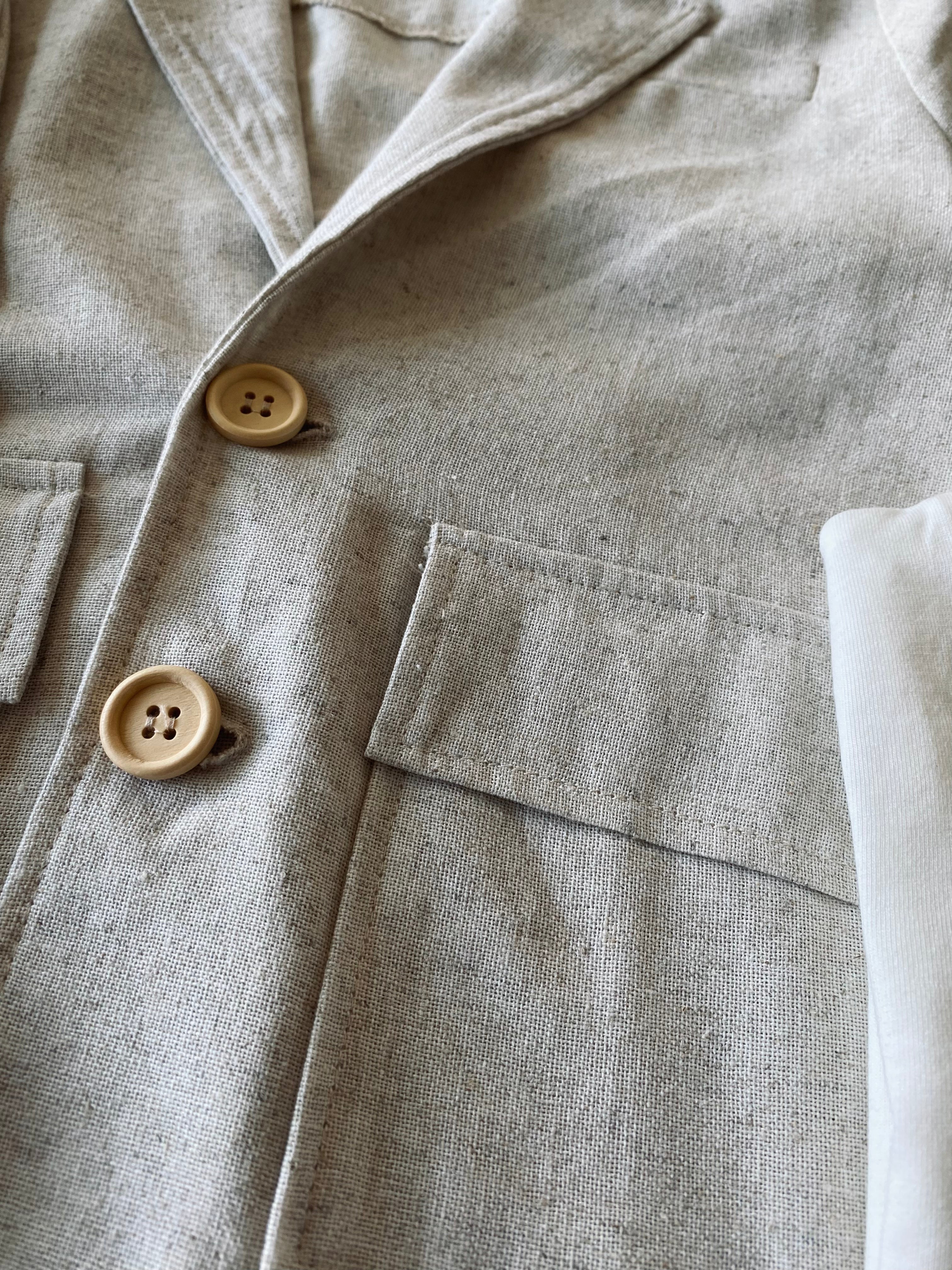 Natural Linen Kids Suit Set - Comfortable & Breathable Outfit for Boys & Girls - Perfect for Summer, Parties, and Special Occasions
