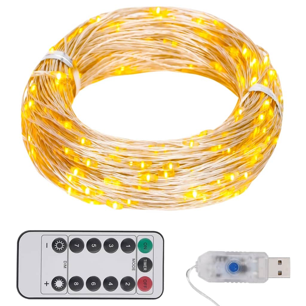 CHARMMA 300 LED Warm White String Lights - 118.1