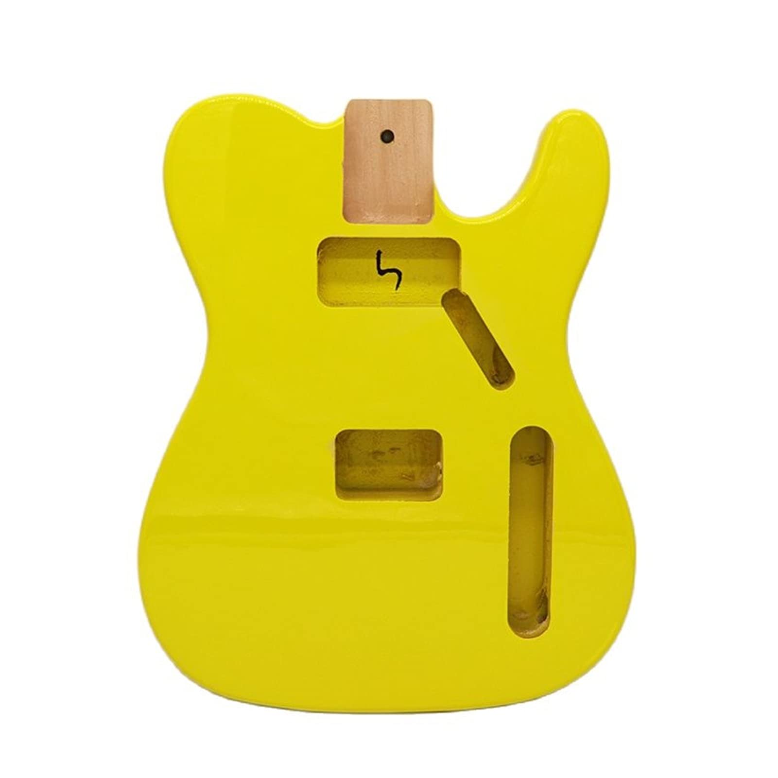 Unfinished Poplar Wood Guitar Body for DIY - Yellow Guitar Barrel & Parts - Perfect for Custom Guitar Building & Repair Projects