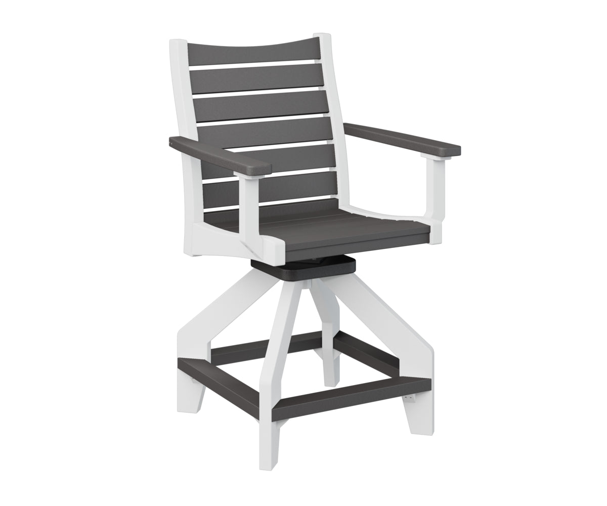 Berlin Gardens Bristol Swivel Counter Chair - Adjustable Height Bar Stool with 360° Rotation, Padded Seat & Backrest - Perfect for Kitchen Islands, Breakfast Bars & Home Decor