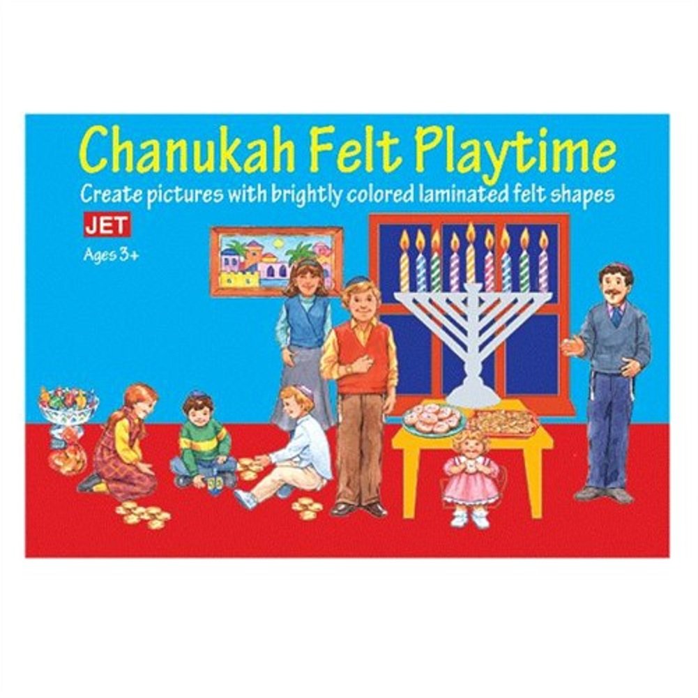 Jewish Educational Toys for Kids - Chanukah Felt Playtime Set - Fun Holiday Learning Activities for Hanukkah Celebrations & Jewish Traditions