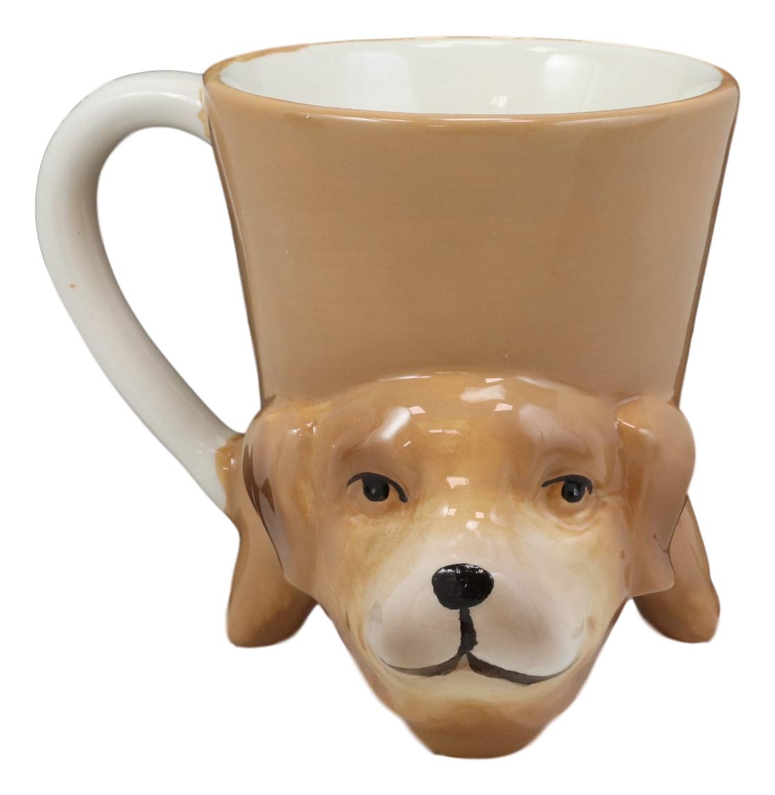Ebros Whimsical Acrobatic Dog Ceramic Coffee Mug 11oz - Funny Chocolate Dog Design Collectible Cup for Coffee, Tea & Hot Drinks - Perfect for Home Decor, Kitchen Accessories & Party Hosting Gifts