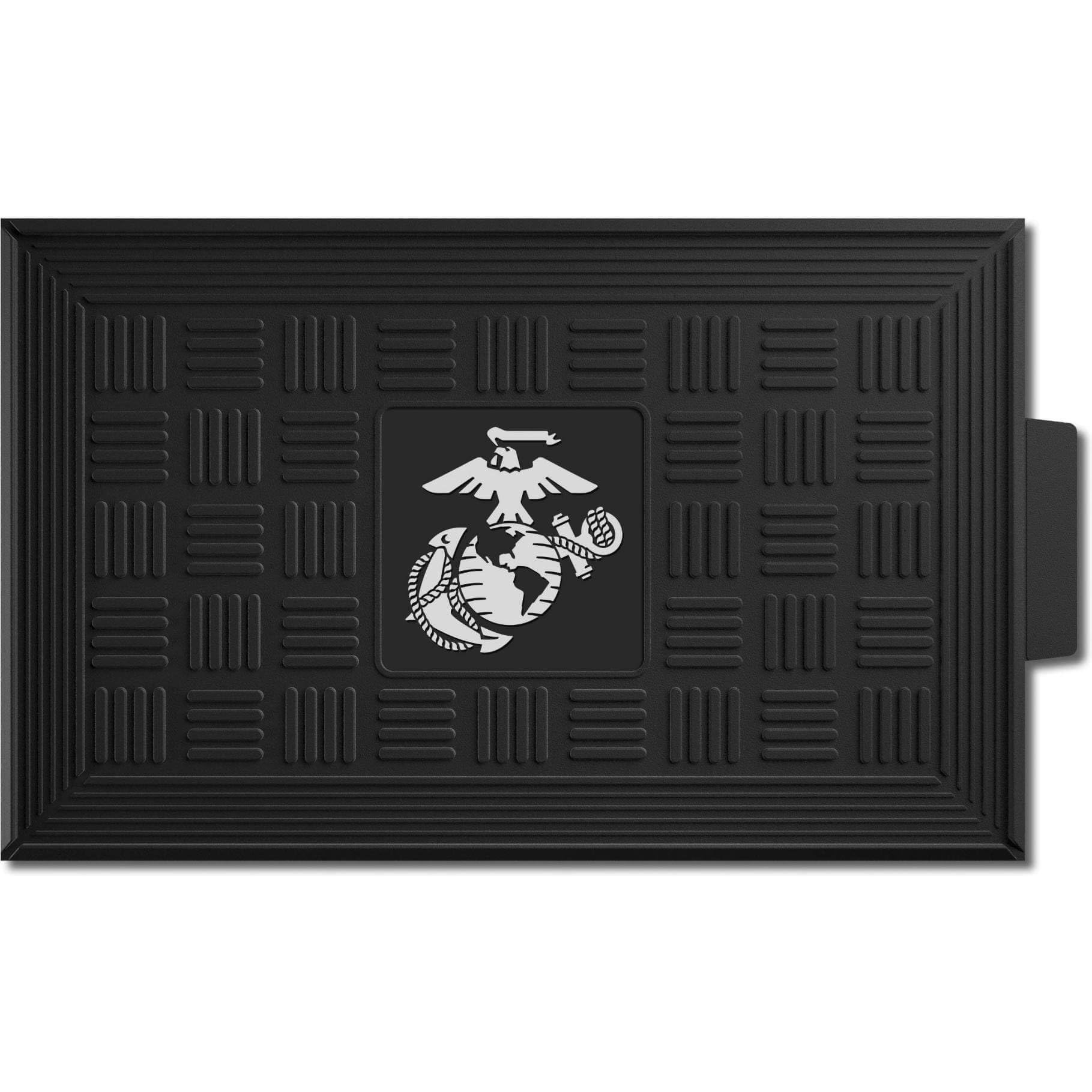 FANMATS Marines Medallion Doormat - Non-Slip, Durable Indoor/Outdoor Welcome Mat for Front Door, Porch, or Garage - Perfect for Home, Office, and Military Supporters