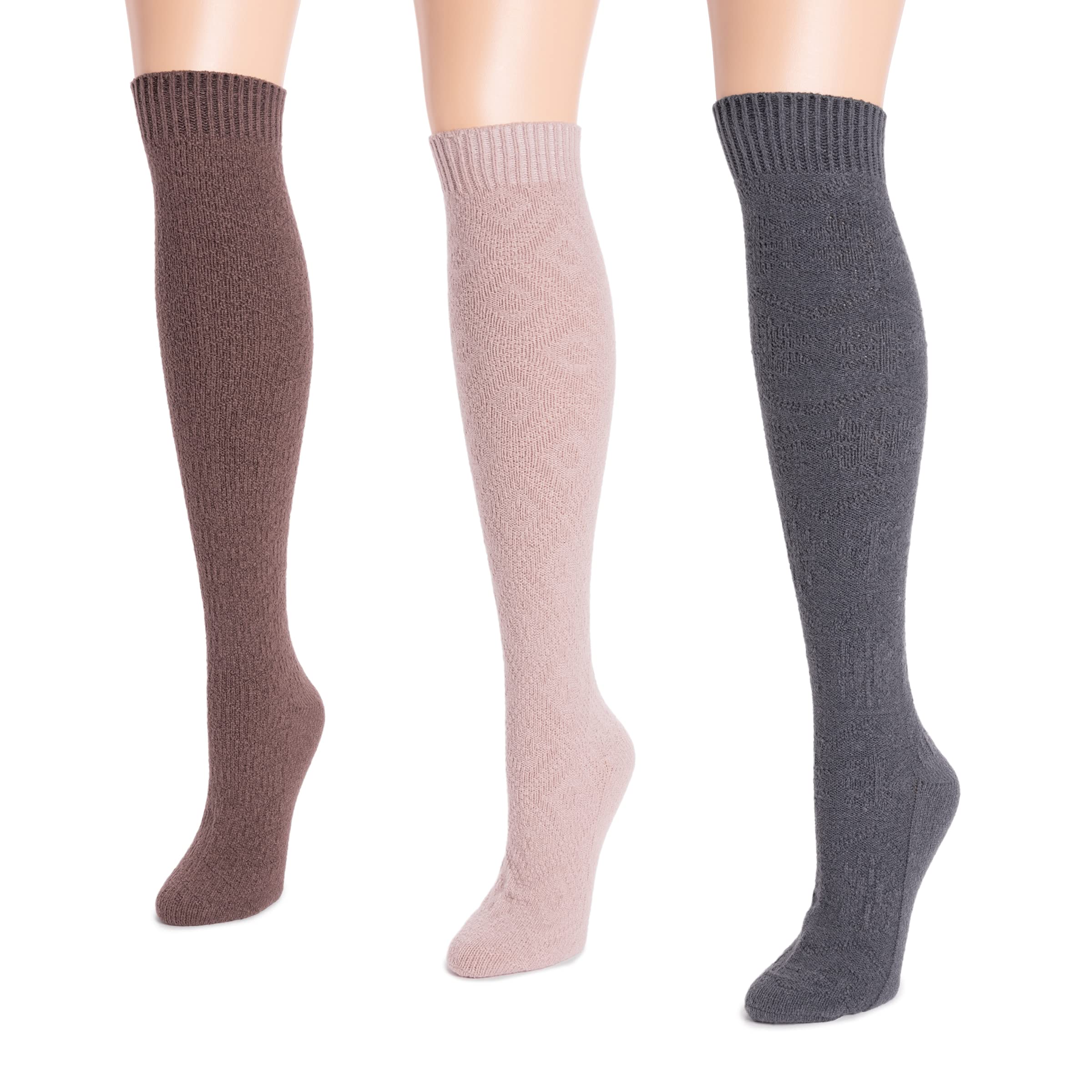 MUK LUKS Women's Ultra Soft Microfiber Socks - 3 Pack Cozy Ankle Socks for Everyday Wear, Work & Yoga - Breathable & Comfortable Socks for Women