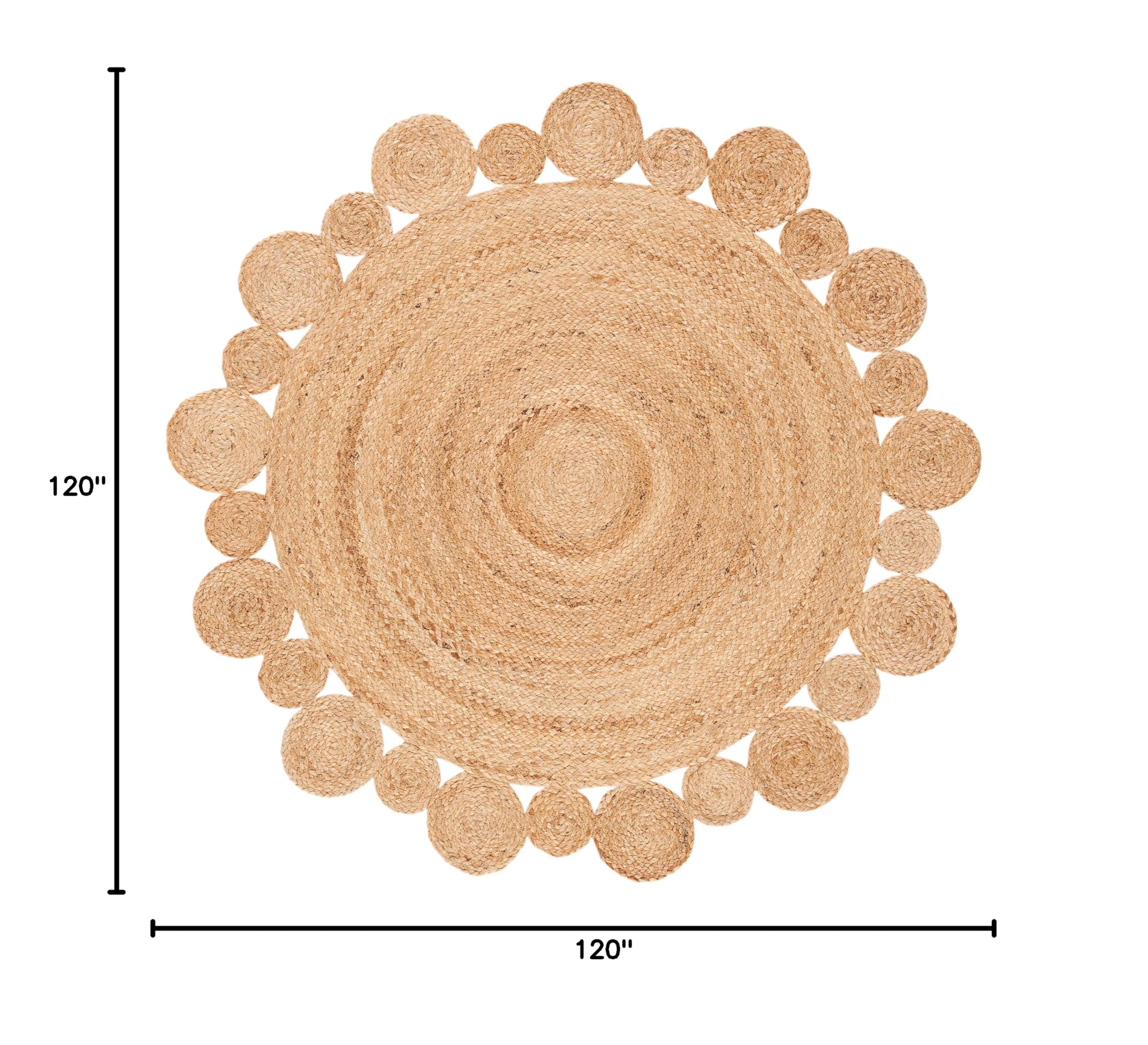 SAFAVIEH Natural Fiber Round Collection 10' Round Handmade Jute Area Rug - Boho Country Charm for Living Room, Bedroom & Home Decor | NFB307A