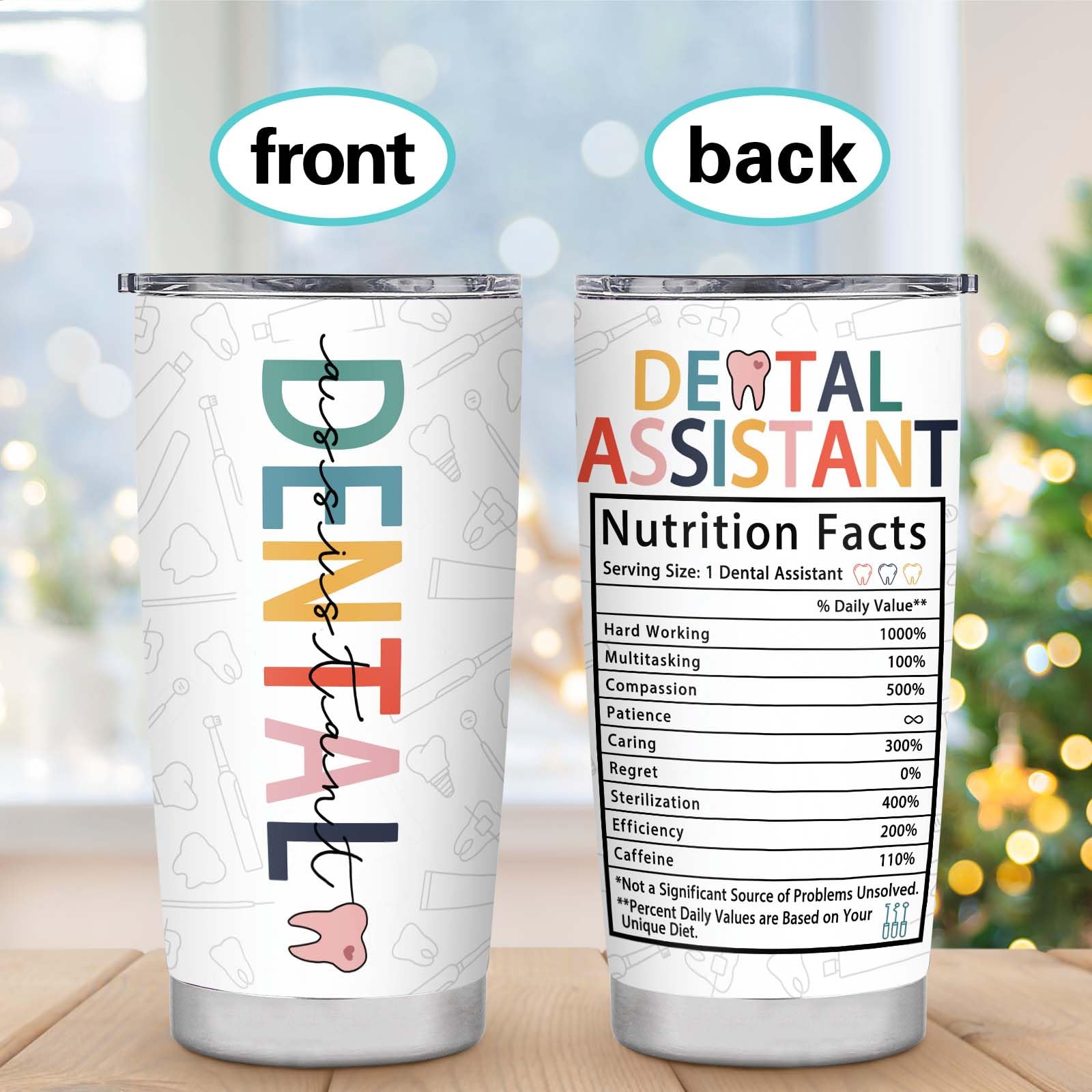 Dental Assistant Gifts for Women - 20oz Inspirational Tumbler for Dental Office | Perfect Appreciation Gift for Dental Hygienists & Assistants | Ideal for Work, Study, or Daily Hydration