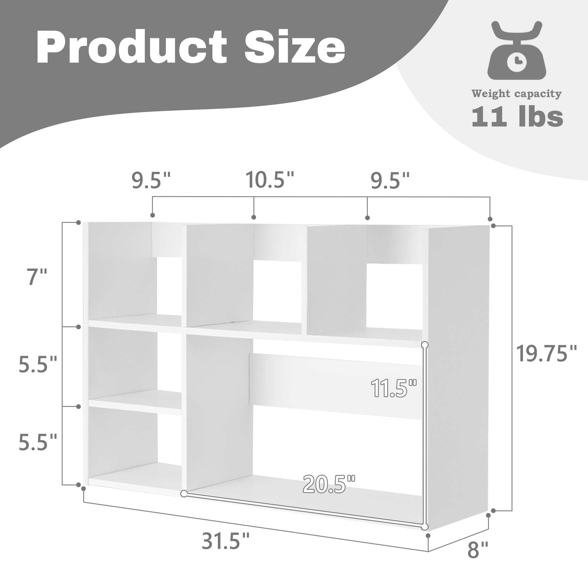 Extra Large Desk Organizer Shelves for Office & Home - Multi-Tier Storage Rack with Drawers | White Office Desk Shelf for Papers, Books & Supplies | Perfect for Workspace Organization & Home Office Decor