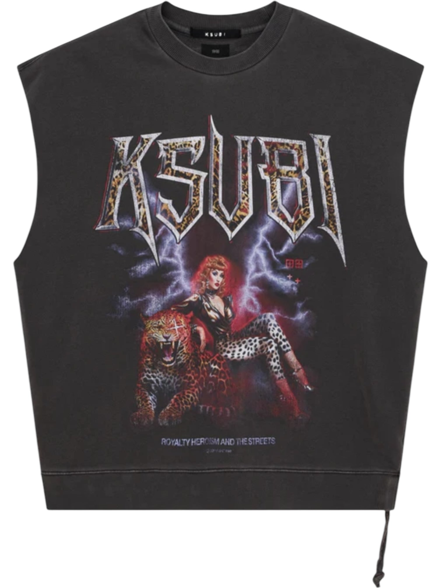 Ksubi Kingdom Slash Crew Faded Black T-Shirt - Stylish Streetwear for Men & Women | Perfect for Casual Outfits, Concerts & Urban Fashion