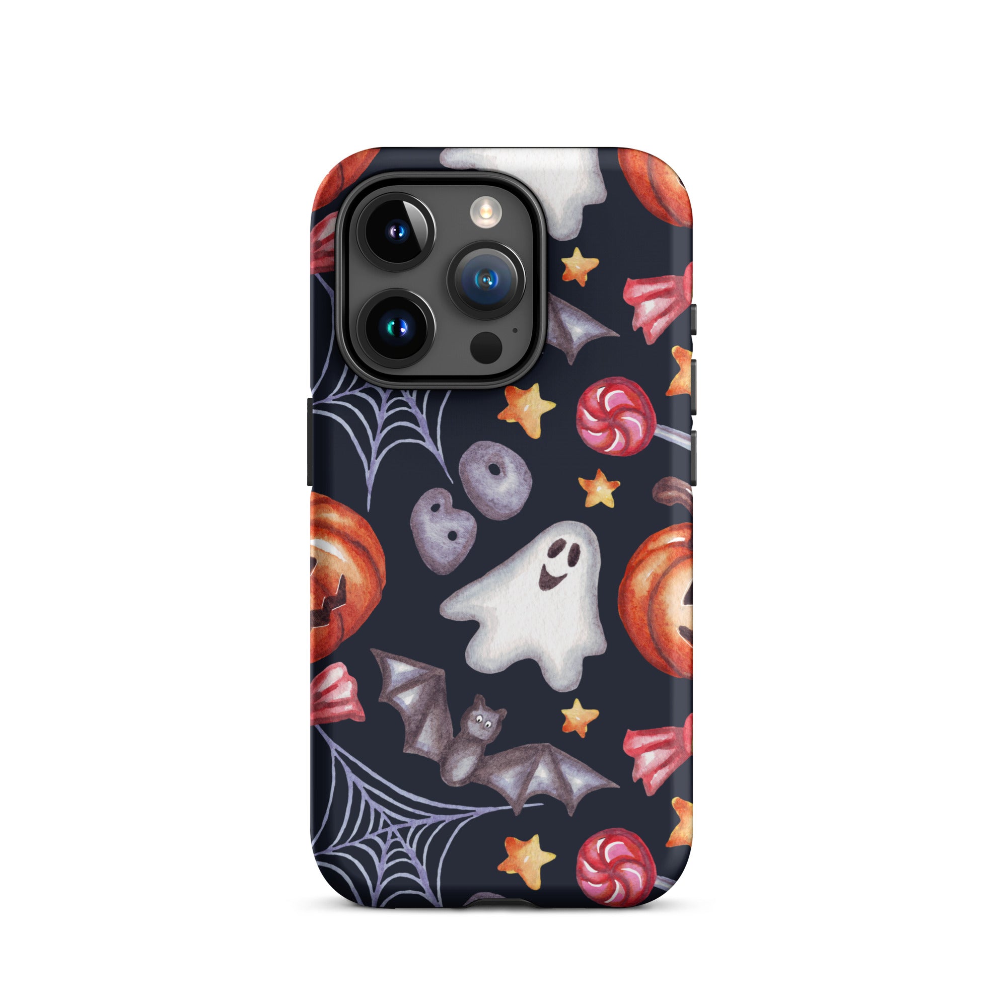 Premium Spooky Charm iPhone Case - Cute & Durable Protective Cover for iPhone 13/14/15, Perfect for Halloween, Parties & Everyday Use