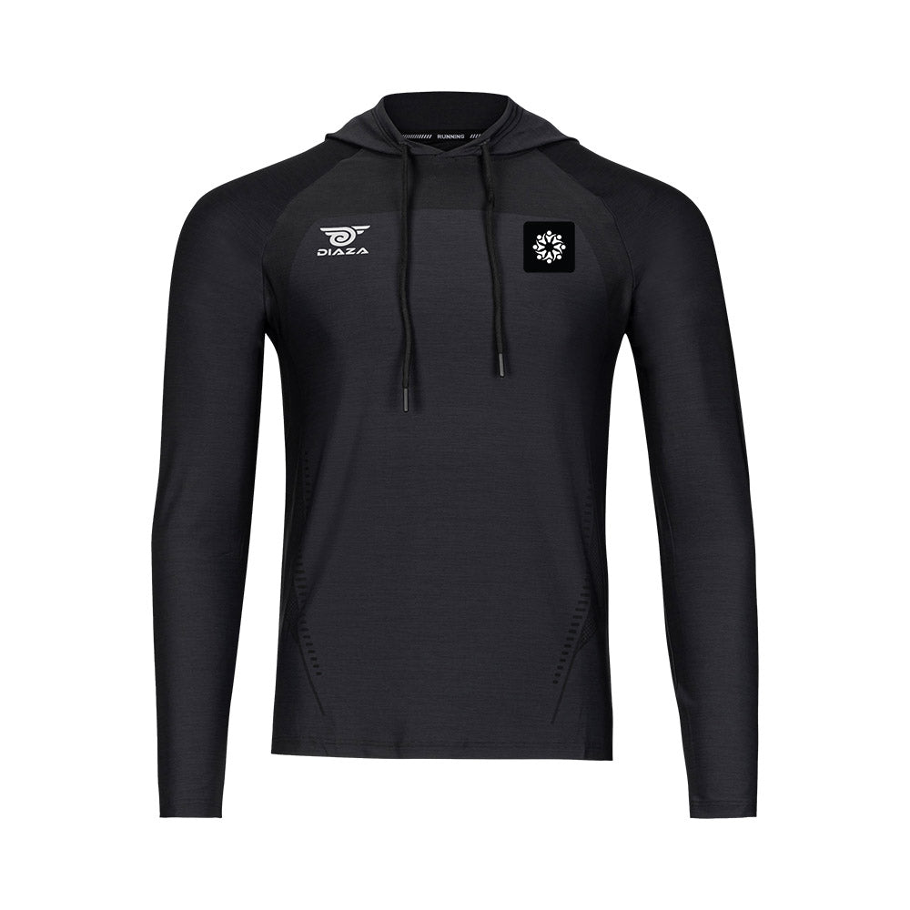 Miami International Academy Suba Hooded Long Sleeve Black Sweatshirt - Comfortable Pullover for School, Sports & Casual Wear