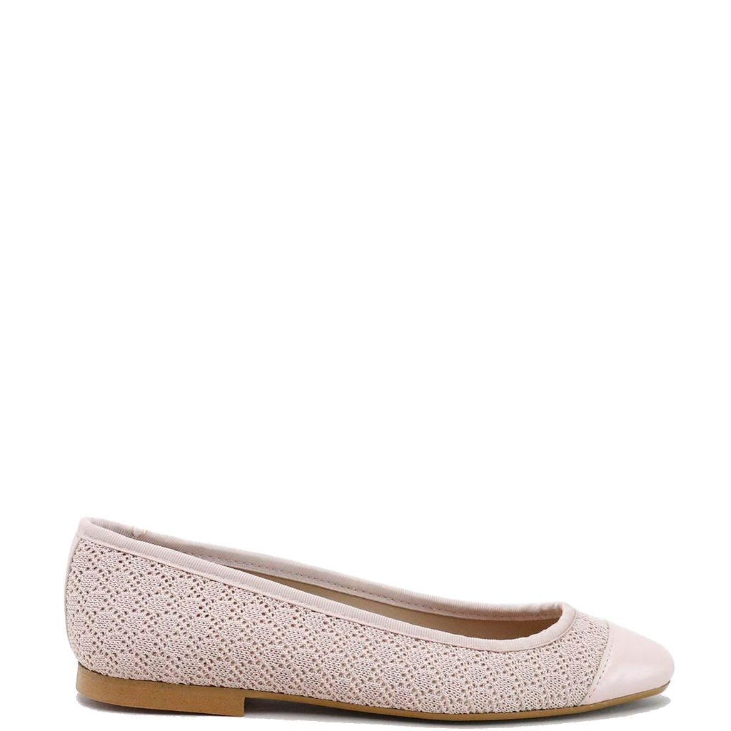 Rose Knit Captoe Flats for Women - Comfortable & Stylish Slip-On Shoes for Casual Wear, Office, and Everyday Use