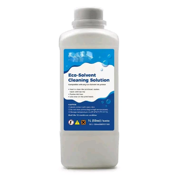 1L Eco-Friendly Solvent Ink Cleaning Solution for Printheads - Compatible with Solvent Ink Printers | Perfect for Printhead Maintenance & Deep Cleaning in Commercial Printing Shops