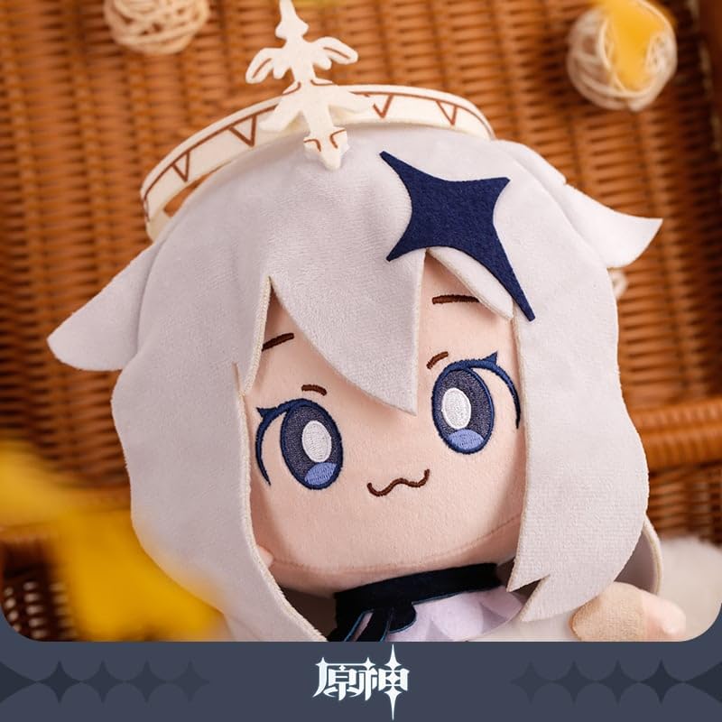 Genshin Impact Paimon Plush Doll - Official Mihoyo Merchandise, Soft Stuffed Animal Toy for Fans, Perfect for Gaming Room Decor, Cosplay Props, and Anime Collectibles