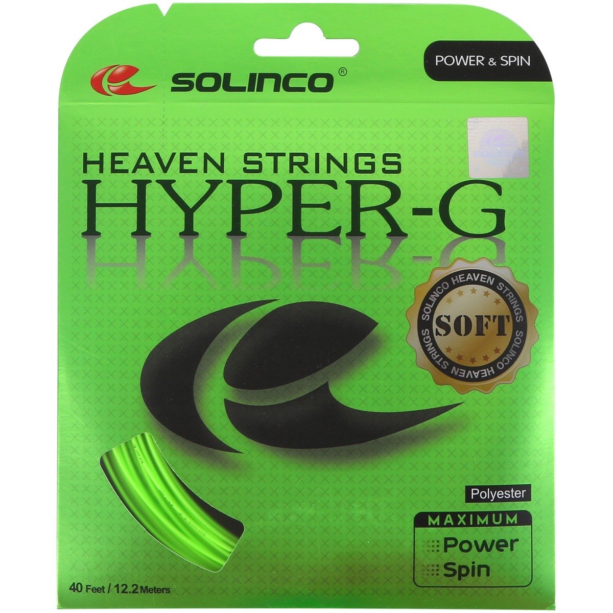 Solinco Hyper G Soft Tennis String Set - High-Performance Polyester String for Spin & Control | Perfect for Competitive Play & Advanced Players