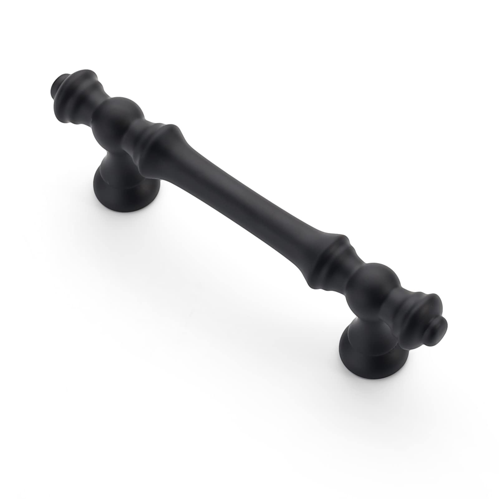 6 Pack 3 Inch (76mm) Matte Black Kitchen Cabinet Handles - Modern Cabinet Pulls & Drawer Hardware for Kitchen, Bathroom, Dresser & Cupboard Organization | Durable & Stylish Home Upgrade