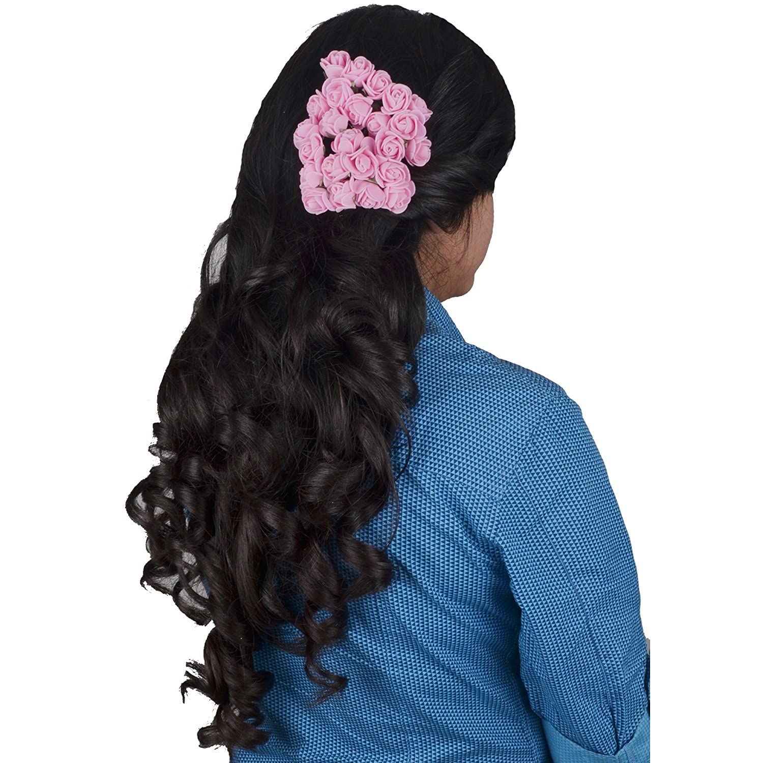 INAAYA Wedding Hair Pins - 24pcs Light Pink Bun Clips for Bridal & Party