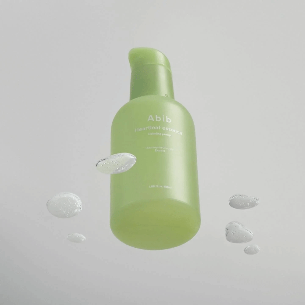 Abib Heartleaf Essence Calming Pump 50ml - Soothing Facial Serum for Sensitive Skin, Hydrating & Redness Relief - Perfect for Daily Skincare Routine & Post-Treatment Care