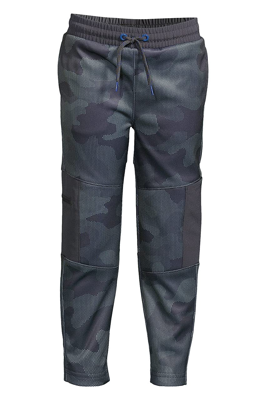 Lands' End Boys' Iron Knee Active Tech Fleece Tricot Pants - Warm & Durable Winter Pants for Outdoor Play, Sports & School Activities