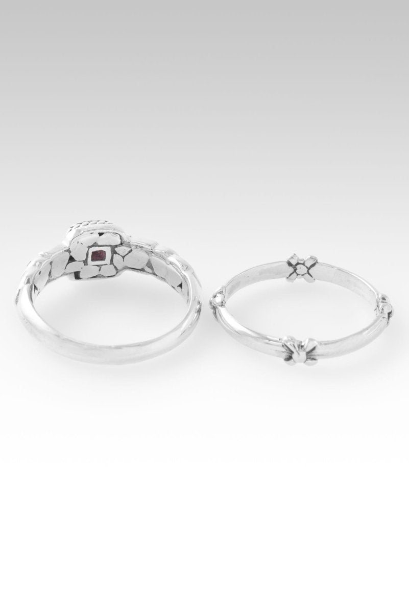 Ultra Mystic Topaz Ring Set of 2 - Elegant Stackable Rings for Women, Perfect for Everyday Wear & Special Occasions