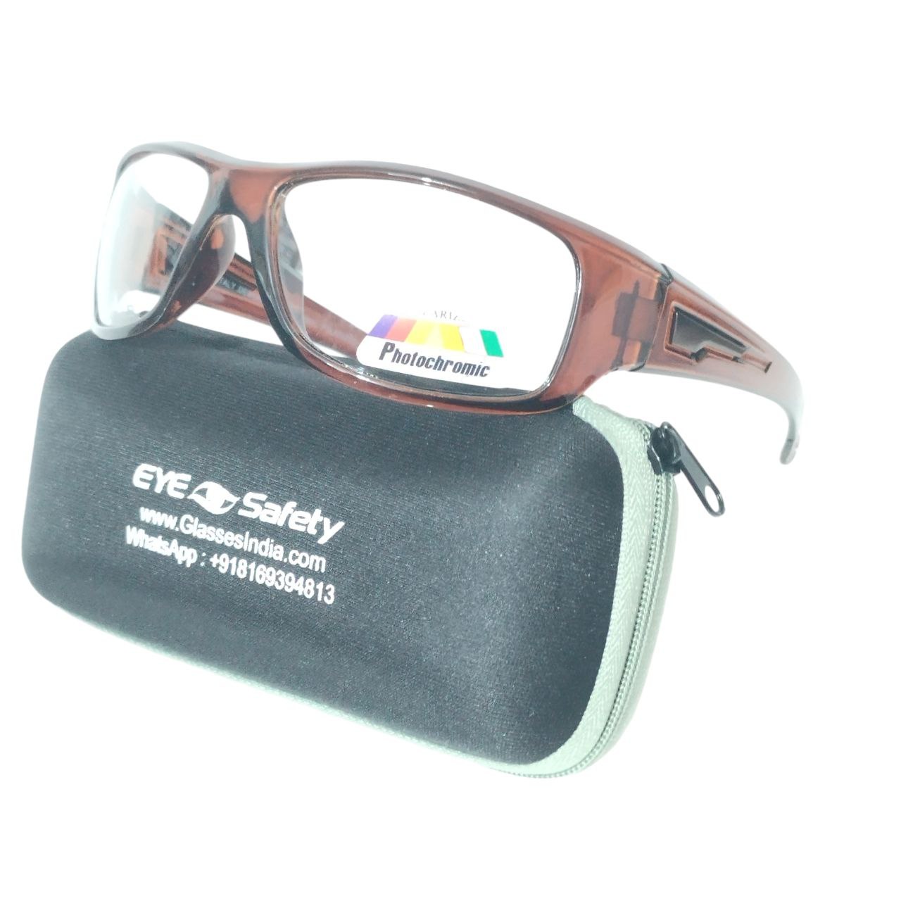 EYESafety Wraparound Photochromic Sunglasses for Men & Women - Day/Night Transition Lenses for Driving, Cycling & Outdoor Activities