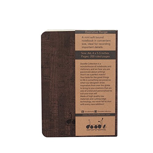 Premium PU Leather Executive Notebook - B6 Pocket Size (4.9