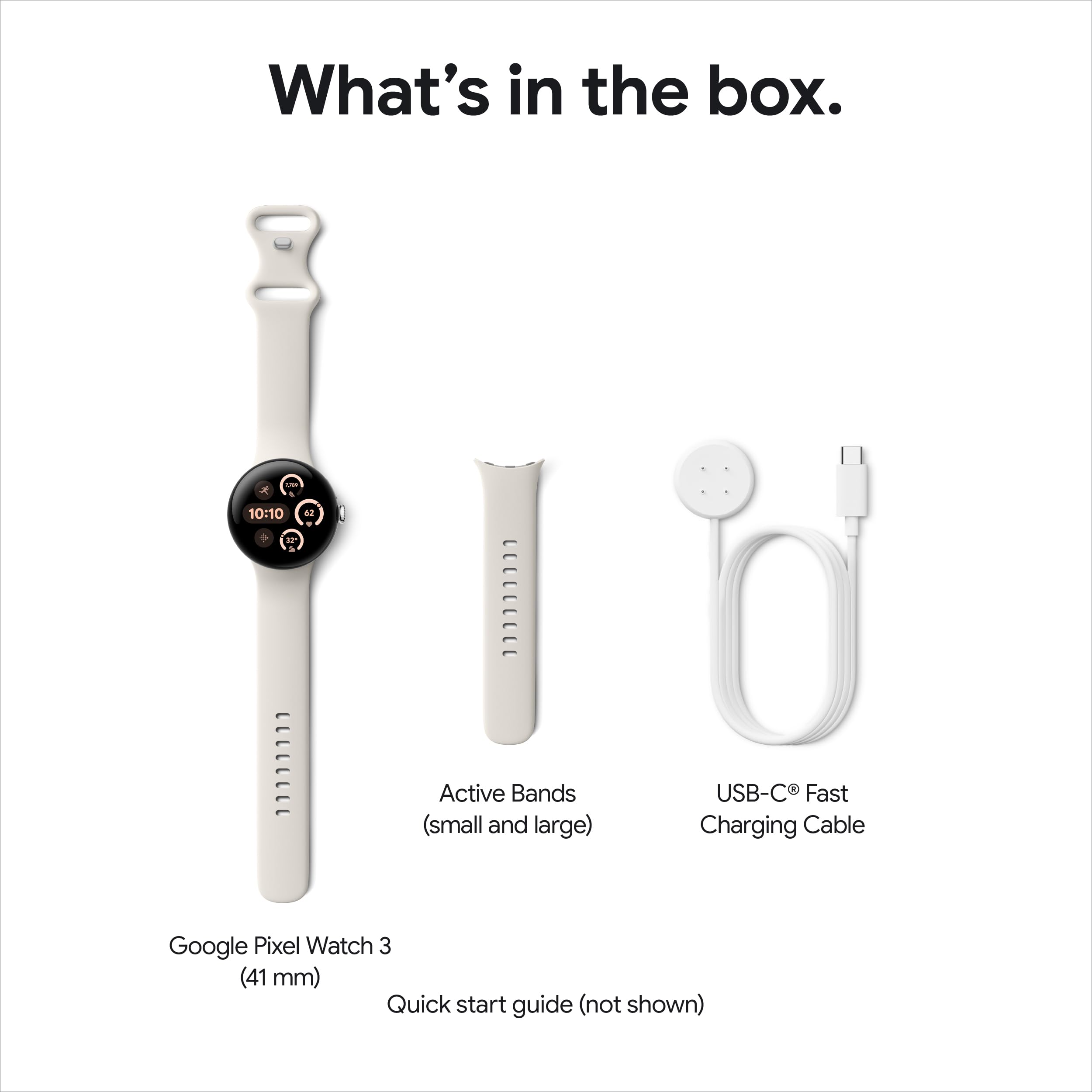 Google Pixel Watch 3 (41mm) - Android Smartwatch with Heart Rate Monitor, Fitbit Advanced Running Features, Fitness Insights, 24-Hour Battery Life - Champagne Gold Aluminum Case & Hazel Band (Wi-Fi) - Perfect for Workouts, Running, and Daily Activity Tracking