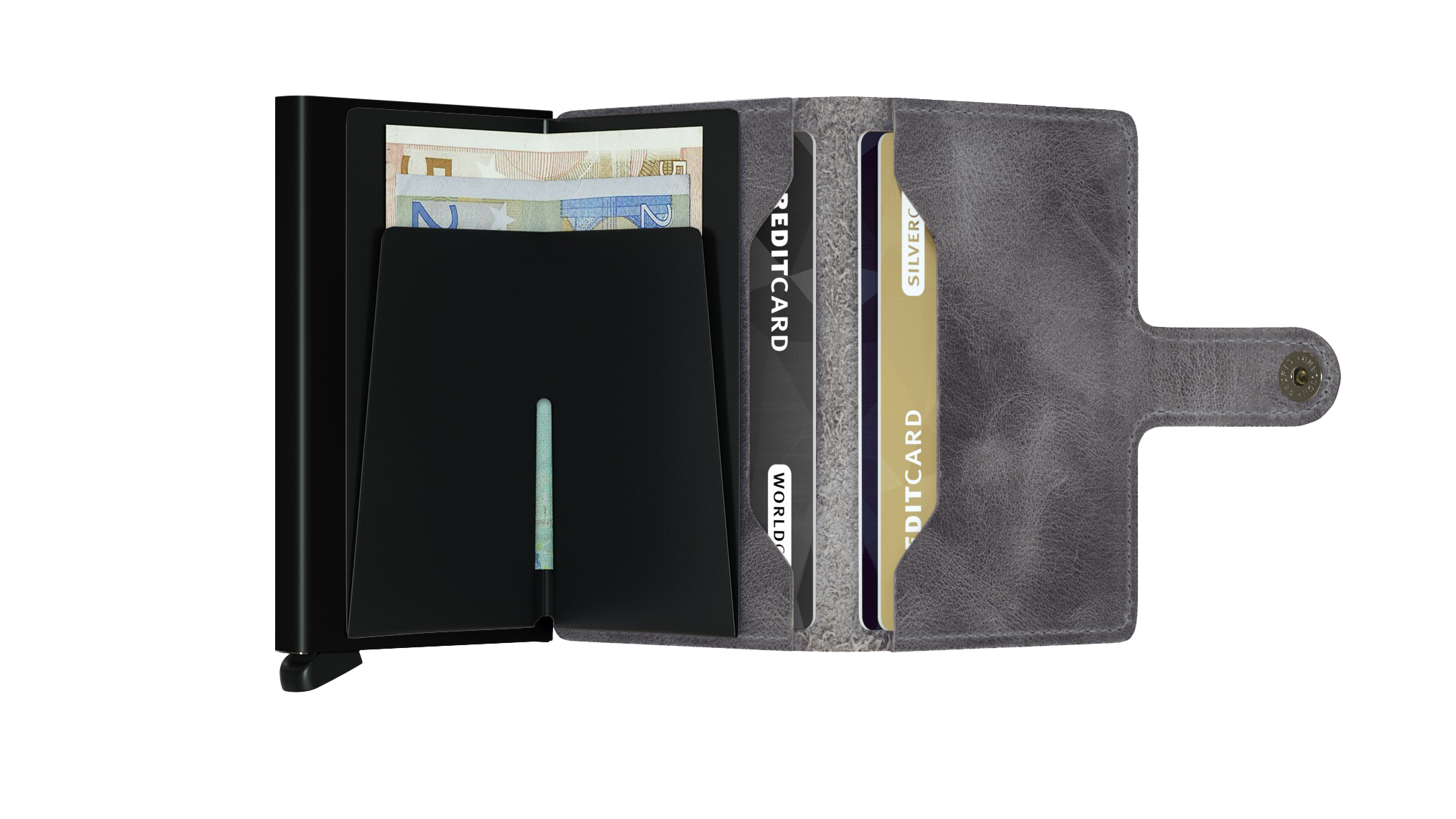 SECRID Vintage Leather Mini Wallet for Women & Men - RFID Blocking Slim Card Holder - Perfect for Travel, Business & Everyday Use