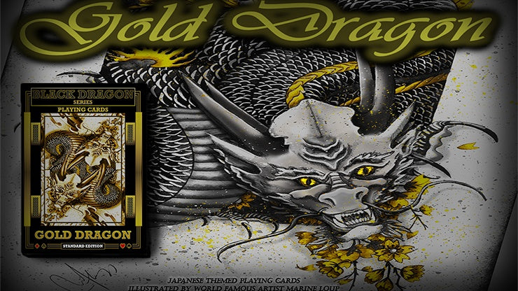Premium Gold Dragon Standard Edition Playing Cards by Craig Maidment - Luxury Poker Cards for Magic Tricks, Cardistry & Casino Nights - Perfect for Game Nights, Gifts & Collectors