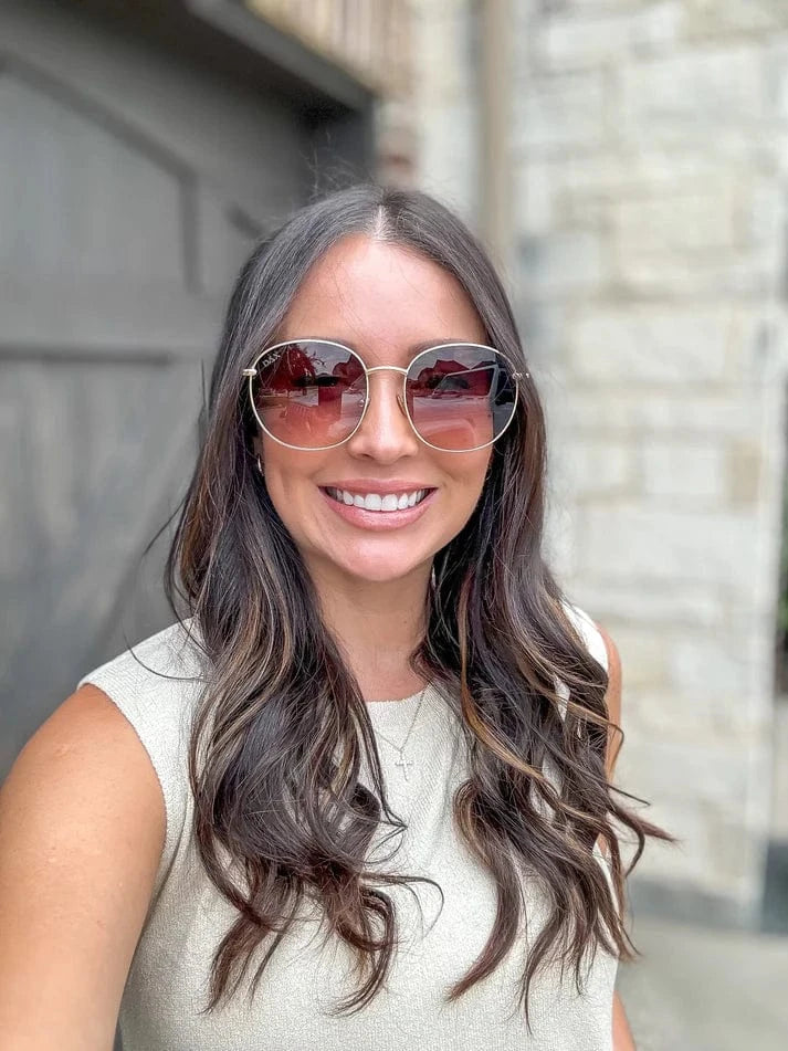 Dax Georgie Brown Sunglasses - Stylish UV Protection for Women & Men - Perfect for Beach, Driving & Outdoor Activities