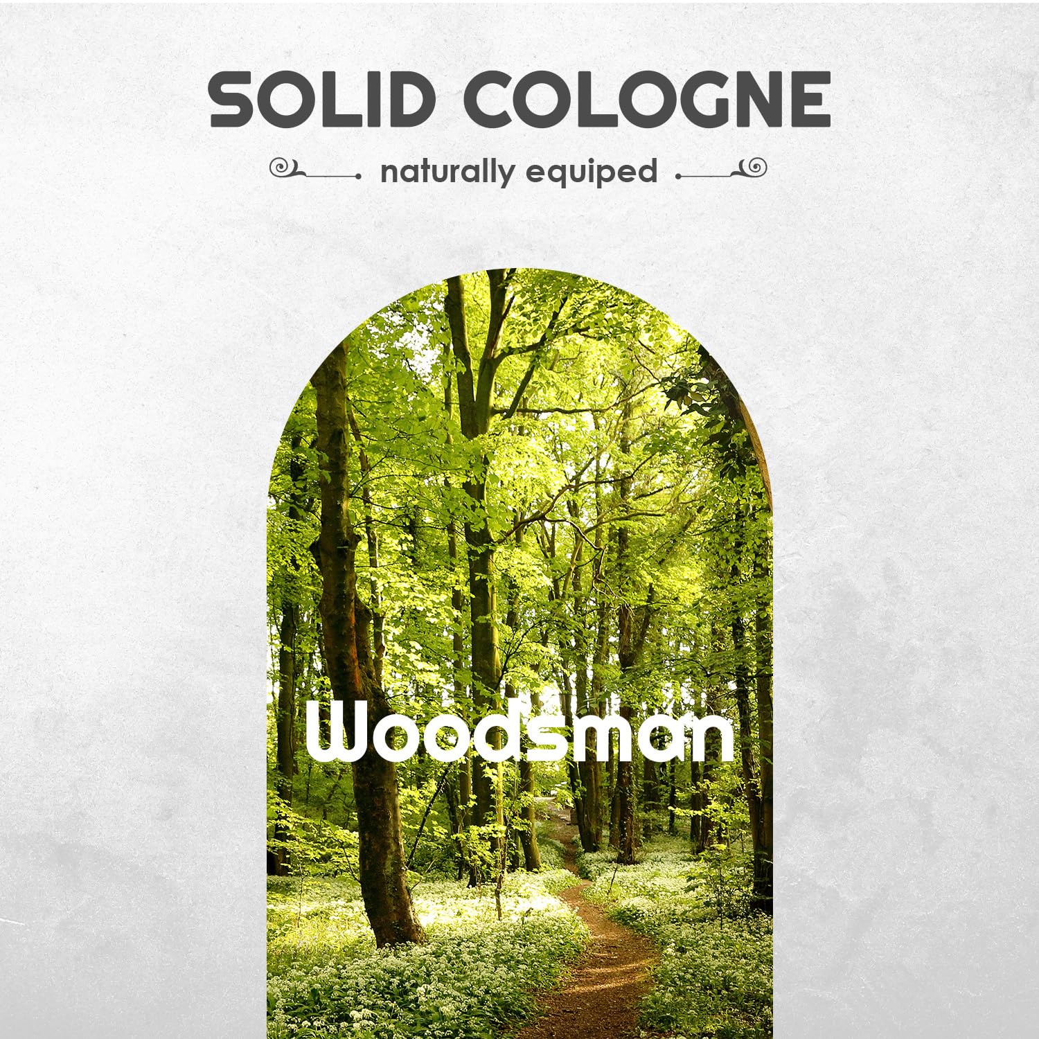 Woodsman Solid Cologne for Men - Natural Wax-Based Travel Cologne, Long-Lasting Fragrance - 3/4 Ounce Pack of 1 - Perfect for Outdoor Adventures, Camping & Daily Wear