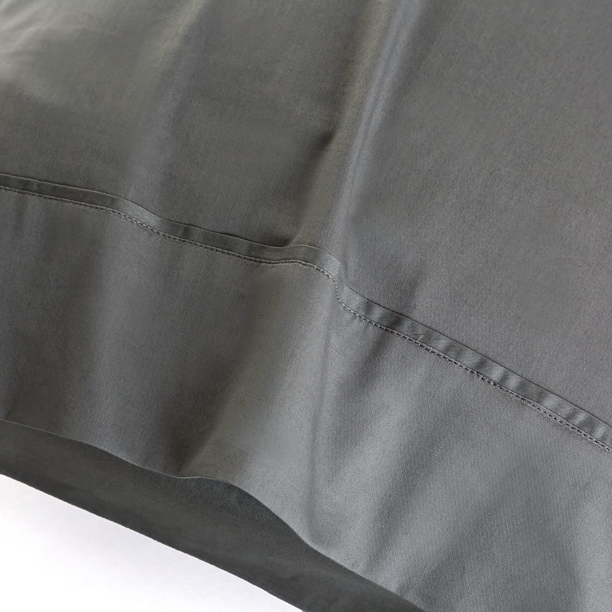 Premium 100% Cotton Queen Size Pillowcase Set of 2 - Soft Grey Decorative Pillow Covers with Envelope Closure (20x30 Inches) | Hotel Luxury Bedding | Home Decor & Guest Room Essentials