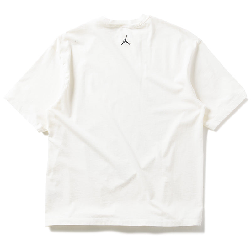 Jordan Flight Essentials Graphic Tee - Men's Cotton Short Sleeve T-Shirt - Sail/Black - Perfect for Casual Wear, Street Style & Basketball Fans