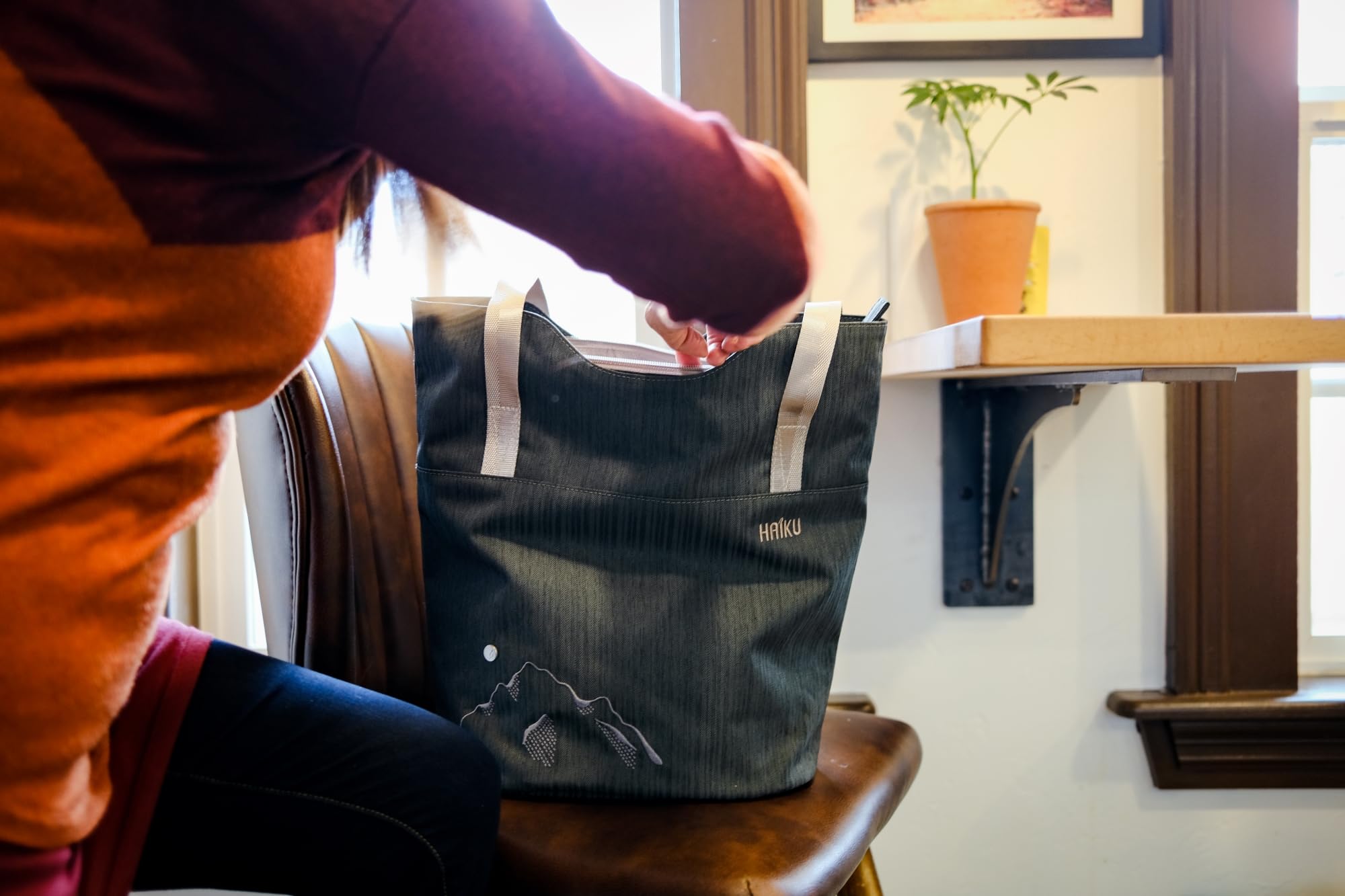 HAIKU Ridgeway Large Tote Bag for Women - Stylish Shoulder Bag & Handbag with Adjustable Straps | Perfect for Gym, Work, Travel & Everyday Use | Durable Carryall for Commuting, Shopping & Weekend Getaways