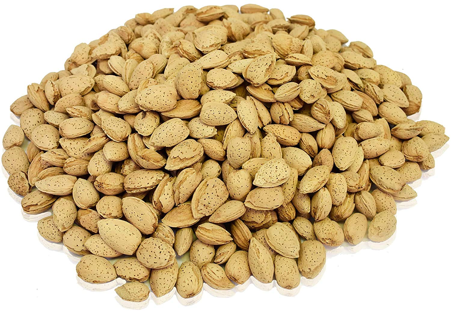 Premium Raw Jumbo California Almonds in Shell - Natural, Whole, Unsalted (2 Lbs Resealable Bag) - Perfect for Snacking, Baking & Healthy Recipes