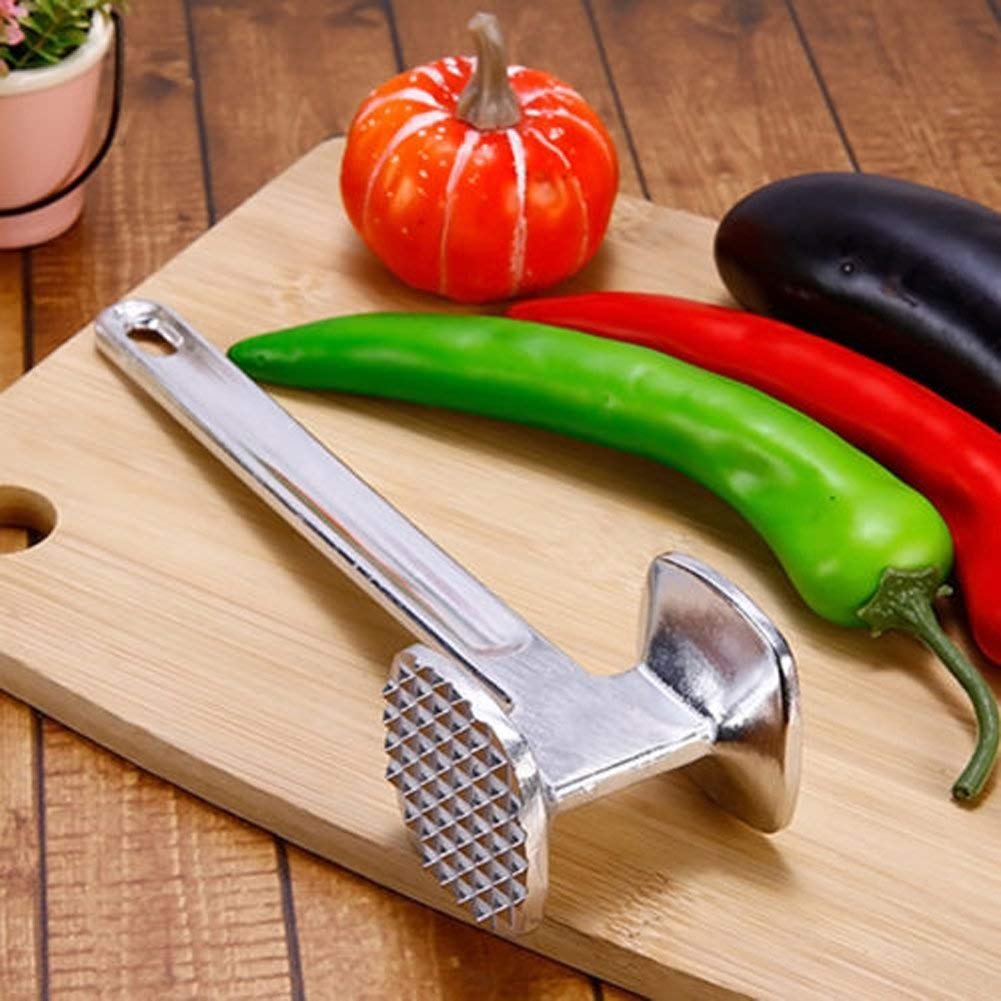 Premium Aluminum Meat Tenderizer Hammer - Professional Steak & Chicken Pounder for Beef, Poultry - Heavy Duty Kitchen Tool for Grilling, BBQ & Home Cooking Accessories