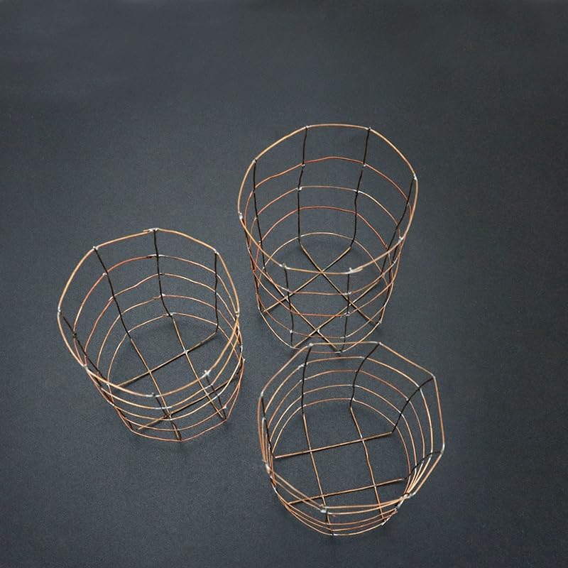 Premium Cotton Detection Copper Wire Basket - 2.7g ± 0.3g Lab Drainage Basket for Scientific Experiments | Ideal for Laboratory Sample Processing & Chemical Filtration
