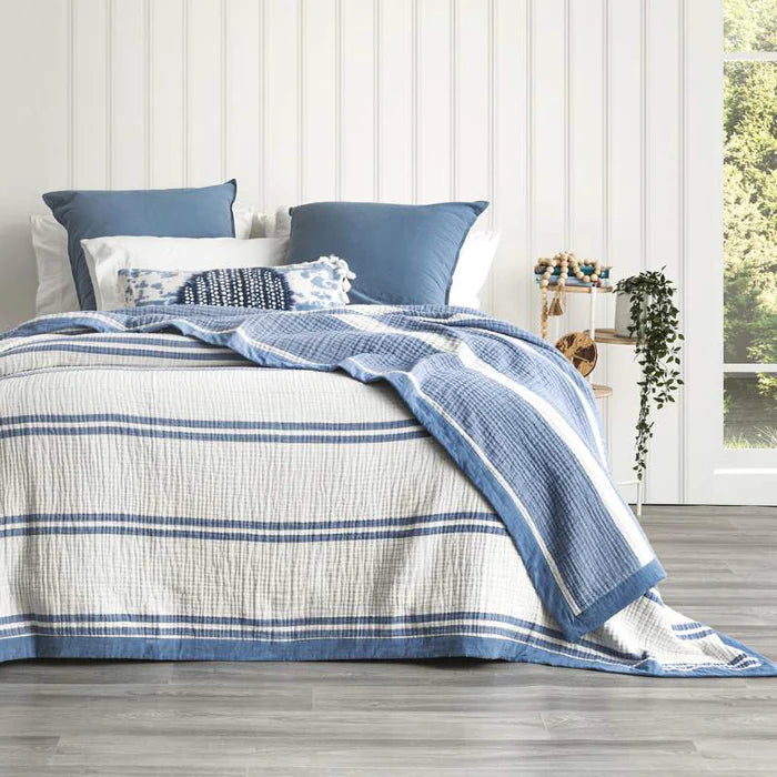 Arctic Washed Cotton Textured Blanket by Renee Taylor - Soft & Cozy Throw for Bed, Sofa & Winter Nights