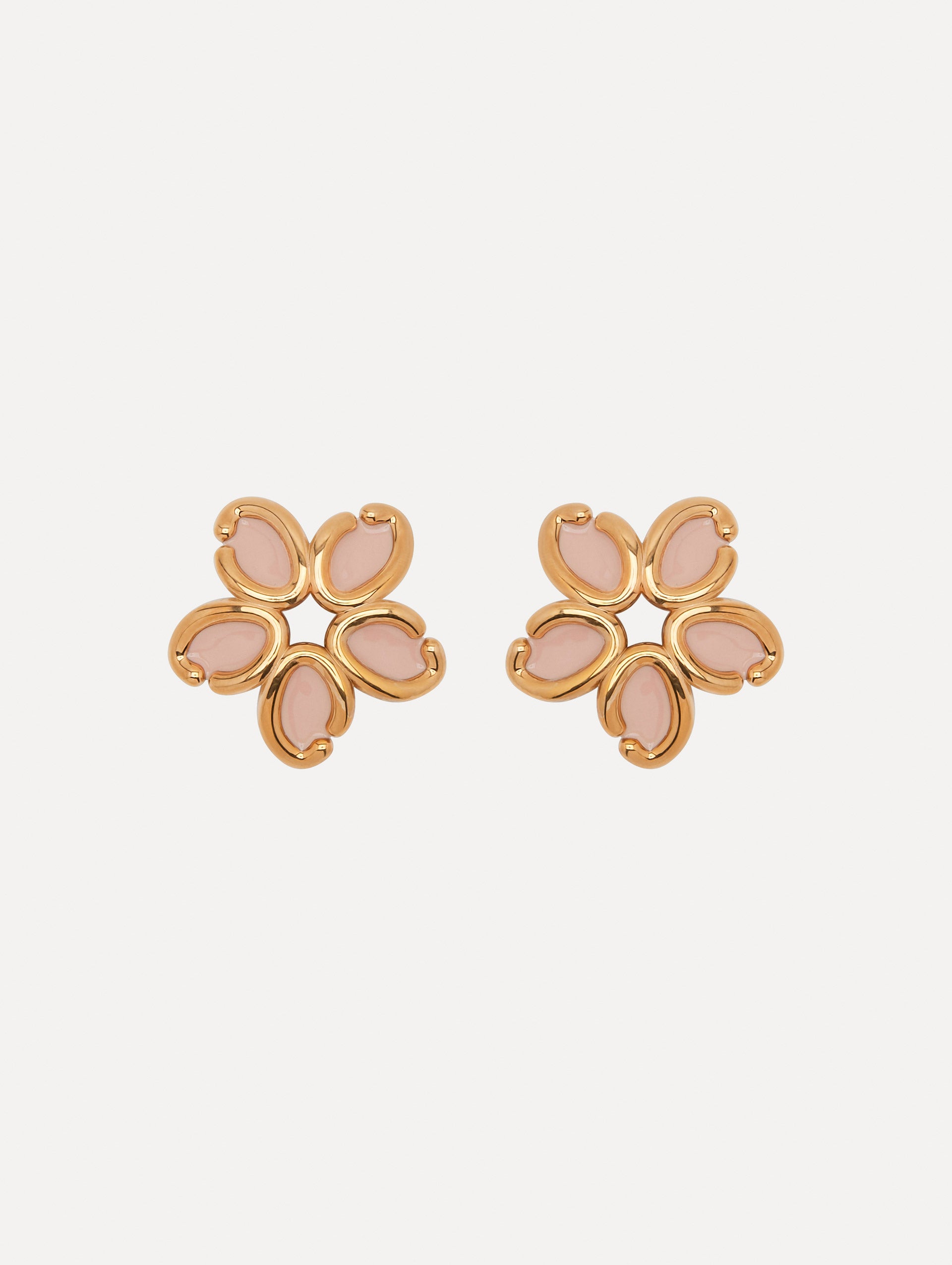 Enamel Floral Earrings for Women - Handmade Vintage Style Dainty Flower Studs - Perfect for Weddings, Parties & Everyday Wear