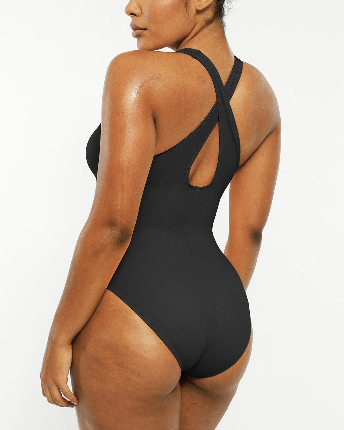 Smart Sculpt Plunge Corset Shaping Swimsuit - Slimming One Piece Bathing Suit for Women, Perfect for Beach Vacations & Pool Parties