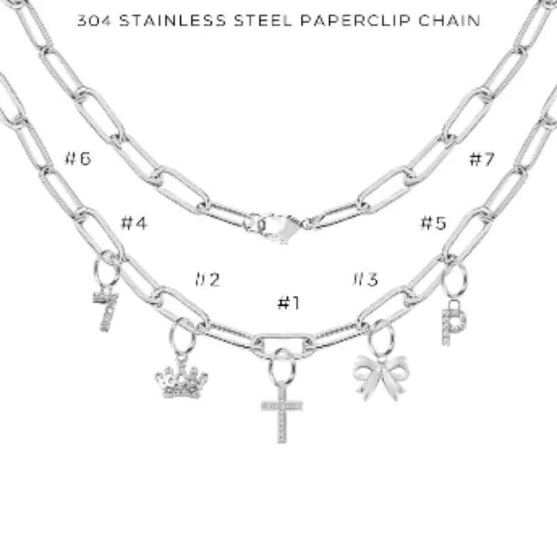 Charm Necklace with Assorted Charms - Elegant Layered Pendant Jewelry for Women - Perfect for Gifts, Parties & Everyday Wear