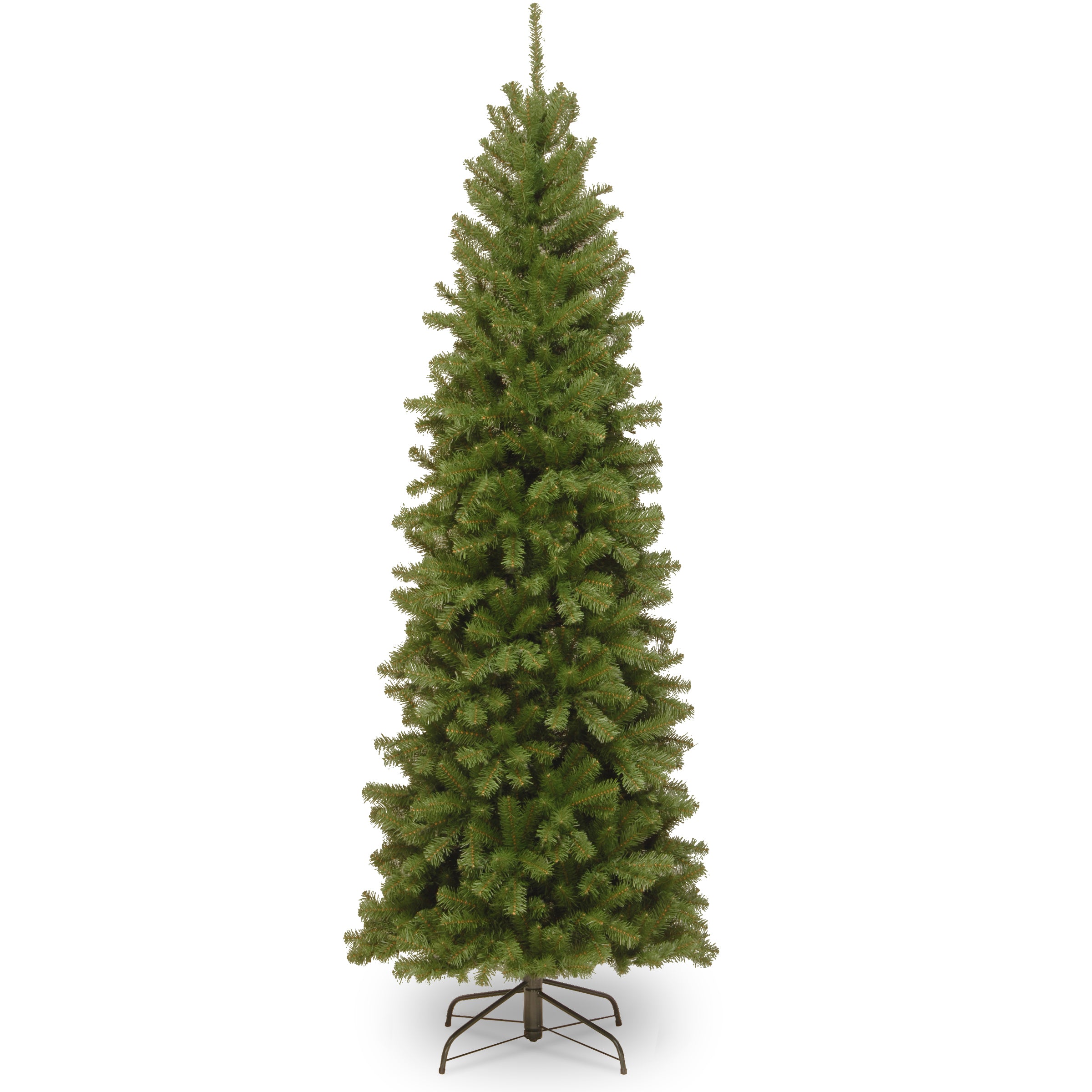 6.5 ft. North Valley Spruce Pencil Slim Christmas Tree - Perfect for Small Spaces, Apartments & Holiday Decorations