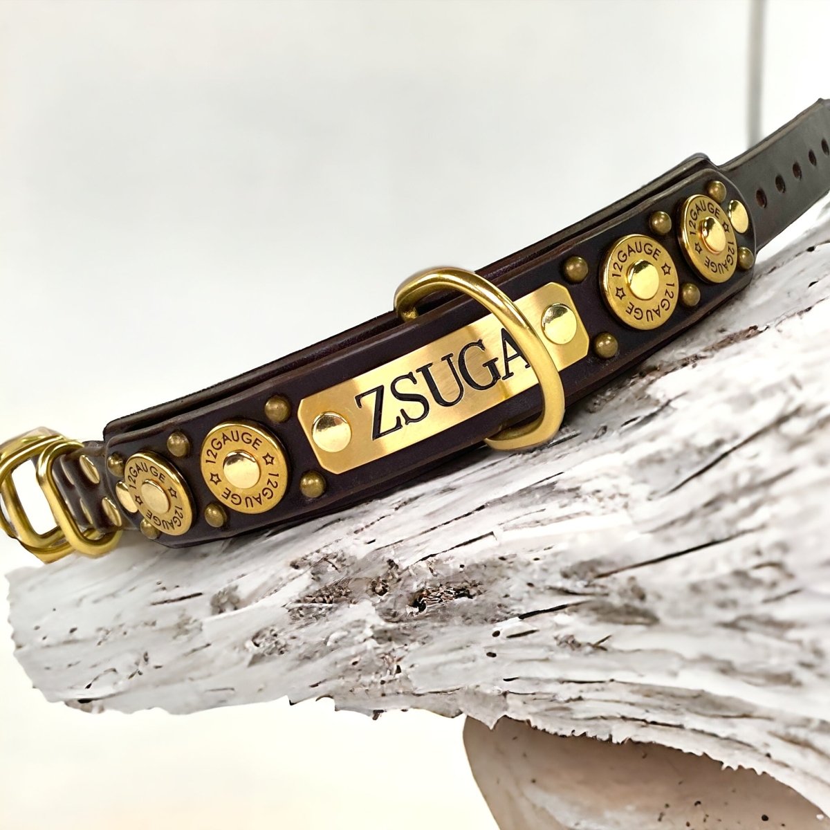 Custom Engraved Leather Dog Collar with Name - Personalized Pet Collar for Small Medium Large Dogs - Durable Adjustable Puppy Collar for Daily Walks, Training & Gifts